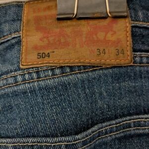 Levi's 504 Men's White Oak Cone Denim Jeans Waist 34 X Length 34